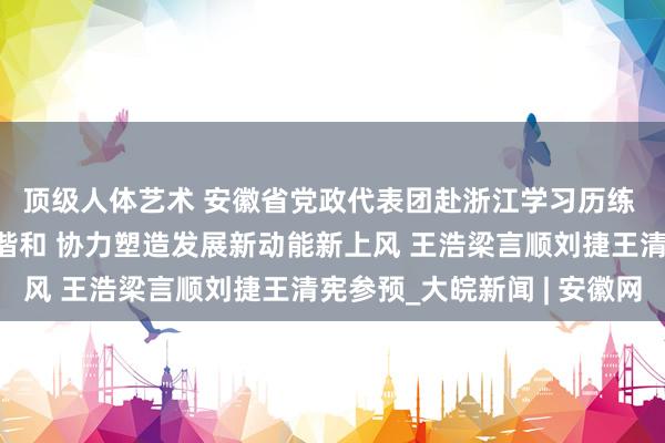 顶级人体艺术 安徽省党政代表团赴浙江学习历练 加强皖浙全成见不异谐和 协力塑造发展新动能新上风 王浩梁言顺刘捷王清宪参预_大皖新闻 | 安徽网