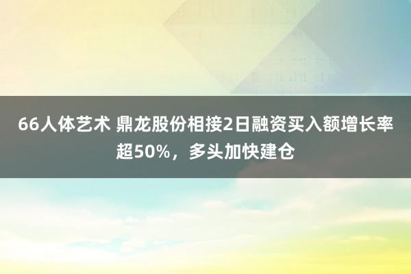 66人体艺术 鼎龙股份相接2日融资买入额增长率超50%，多头加快建仓