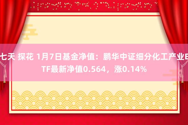 七天 探花 1月7日基金净值：鹏华中证细分化工产业ETF最新净值0.564，涨0.14%