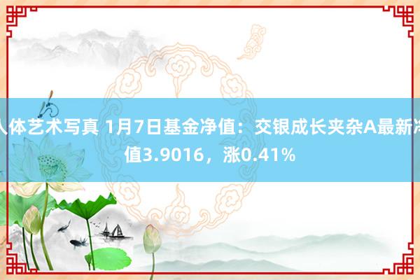 人体艺术写真 1月7日基金净值：交银成长夹杂A最新净值3.9016，涨0.41%