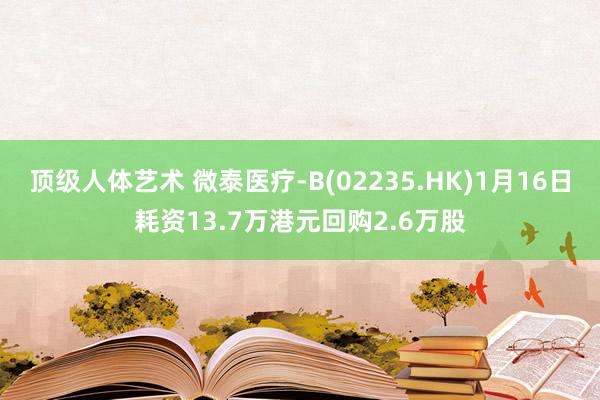 顶级人体艺术 微泰医疗-B(02235.HK)1月16日耗资13.7万港元回购2.6万股