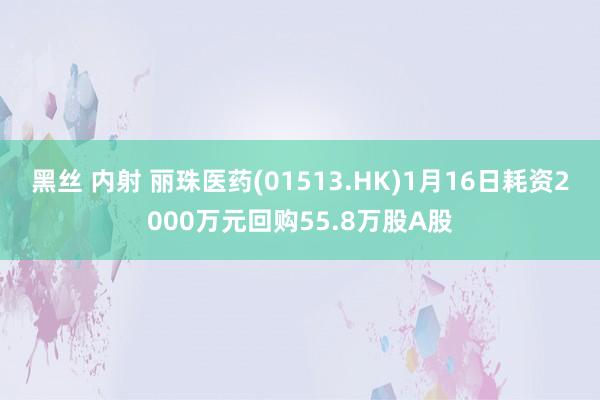 黑丝 内射 丽珠医药(01513.HK)1月16日耗资2000万元回购55.8万股A股