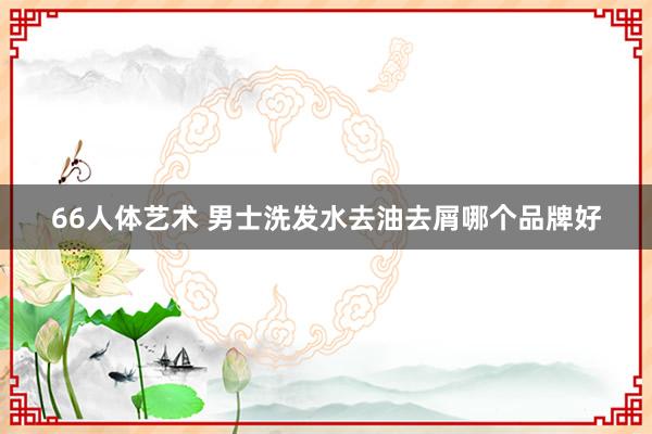 66人体艺术 男士洗发水去油去屑哪个品牌好