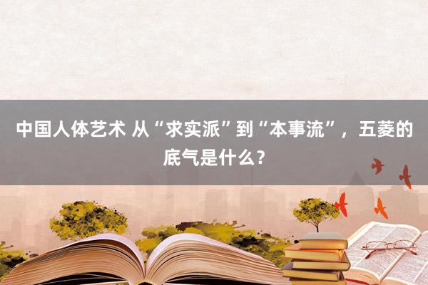 中国人体艺术 从“求实派”到“本事流”，五菱的底气是什么？