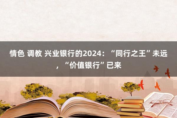 情色 调教 兴业银行的2024：“同行之王”未远，“价值银行”已来