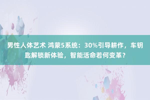 男性人体艺术 鸿蒙5系统：30%引导耕作，车钥匙解锁新体验，智能活命若何变革？