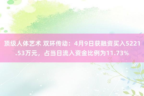 顶级人体艺术 双环传动：4月9日获融资买入5221.53万元，占当日流入资金比例为11.73%