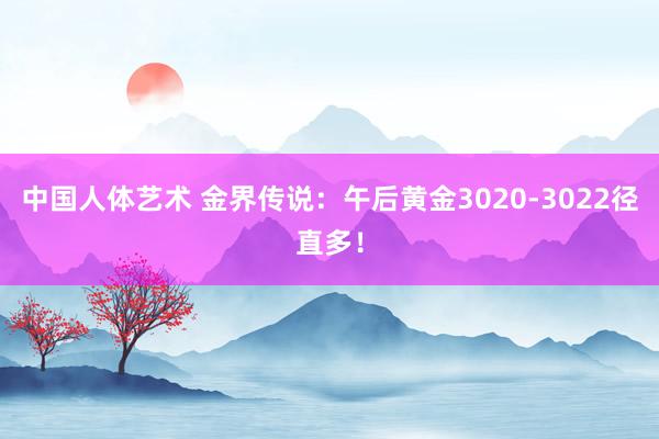 中国人体艺术 金界传说：午后黄金3020-3022径直多！